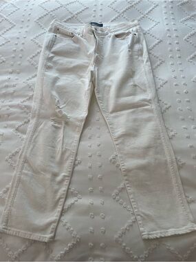 GAP Women's White High-Rise Vintage Slim Jeans